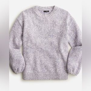 J. Crew  Puff-sleeve crewneck sweater
